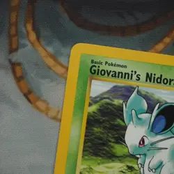 Giovanni's Nidoran 75/132 Pokemon Gym Challenge Played Single Card TCG WOTC - Image 5