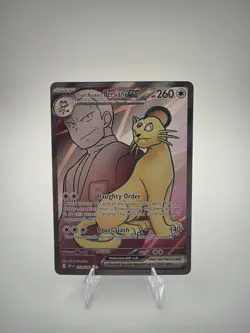 Pokemon TCG Team Rocket's Persian Ex Ultra Rare- Destined Rivals, Near Mint - Image 1