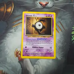 Unown E 67/75 Pokemon Neo Discovery Played Single Card TCG WOTC - Image 1