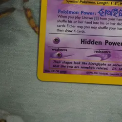 Unown E 67/75 Pokemon Neo Discovery Played Single Card TCG WOTC - Image 2