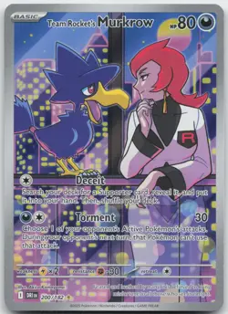 Team Rocket's Murkrow 200/182 Destined Rivals Pokemon - Image 1