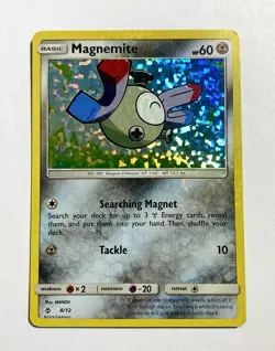 Magnemite Holofoil Pokemon TCG Mcdonald's Promo 2018 8/12 Confetti (HOLO BLEED) - Image 1