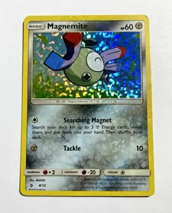 Magnemite Holofoil Pokemon TCG Mcdonald's Promo 2018 8/12 Confetti (HOLO BLEED) - Image 2