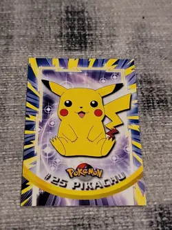 1999 Topps Pokemon #25 Pikachu TV Animation Edition Series Near Mint Ships Fast - Image 1