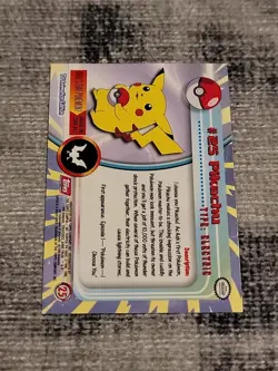 1999 Topps Pokemon #25 Pikachu TV Animation Edition Series Near Mint Ships Fast - Image 2