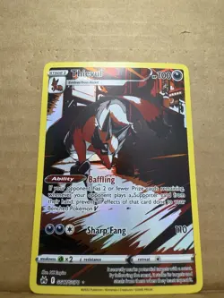 Thievul Pokemon Crown Zenith Galarian Gallery GG17/GG70 Full Art Holo Rare NM - Image 2
