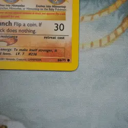 Tyrogue 66/75 Pokemon Neo Discovery Played Single Card TCG WOTC - Image 3
