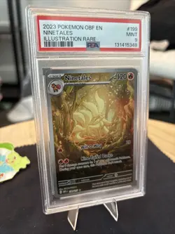 Ninetails Obsidian Flames Holo Full Art IR Illustration Rare 2023 PSA 9 Pokemon - Image 2