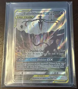 Pokemon TCG Espeon Deoxys Gx Sm240 Sun And Moon Promo - Image 1