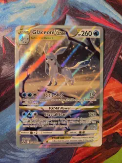 Pokemon Glaceon VSTAR GG40/GG70 Crown Zenith Galarian Gallery Full Art Holo NM - Image 1