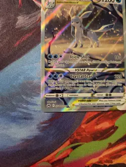 Pokemon Glaceon VSTAR GG40/GG70 Crown Zenith Galarian Gallery Full Art Holo NM - Image 5