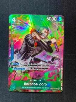 One Piece TCG Roronoa Zoro (TR) (OP13-037) - Adventure on Kami's Island #1 NM - Image 1