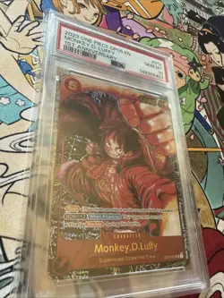 2023 One Piece OP05 Monkey D. Luffy 1st Anniversary ST01-012 English PSA 10 - Image 2