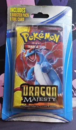 Pokemon Dragon Majesty Booster Pack with Foil Card - Image 1