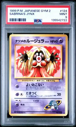 1999 POKEMON JPN GYM 2 #124 SABRINA'S JYNX PSA 9 - Image 1