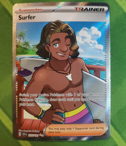 Surfer 235/191 Sv08: Surging Sparks Holo Pokemon NM - Image 1