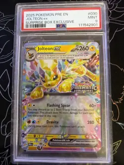 Pokemon TCG Jolteon EX 030/131 Prismatic Stamp PSA 9 - Image 1