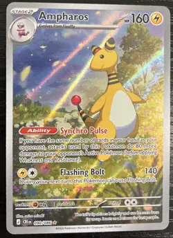 Pokemon TCG Ampharos 090/086 Chaos Rising Illustration Rare NM Condition - Image 1