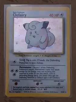 Clefairy 5/102 Base Set Rare LP Pokemon TCG - Image 1