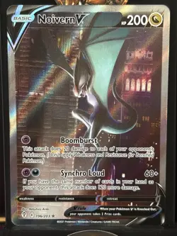 Pokemon TCG Noivern V 196/203 SWSH07: Evolving Skies Ultra Rare Alternate Art - Image 1