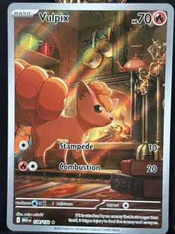 Pokemon TCG Vulpix 138/132 Me01: Mega Evolution Illustration Rare - Image 1
