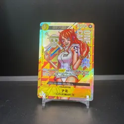 ONE PIECE Card Nami Promo Serial Number ACG Holo Relief Display Collectible F/S - Image 1