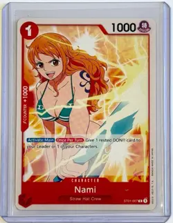 2022 One Piece Nami ST01-007 Straw Hat English - Image 1