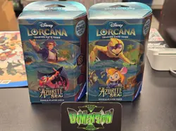 DISNEY LORCANA TRADING CARD GAME AZURITE SEA SINGLE-PLAYER DECKS - SET OF 2 - Image 1