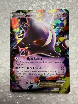 Gengar EX 34/119 XY-Phantom Forces Holo Pokemon Card NM - Image 2