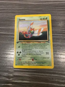 NM / MINT! Pokemon Card 1st EDITION Yanma #36/75 - 2001 Neo Discovery Set - Image 1
