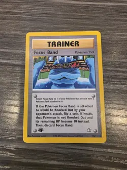 NM / MINT! Focus Band - Neo Genesis 86/111 Pokemon Rare 1st Edition Card - Image 1