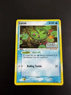 Lotad 55/100 Holo Stamped EX Crystal Guardians LP Pokemon Card - Image 1