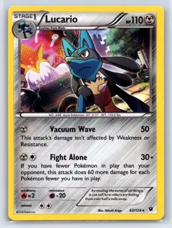 Lucario - 63/124 (Cosmos Holo) Holo Promo Miscellaneous Cards & Products 063/124 - Image 1