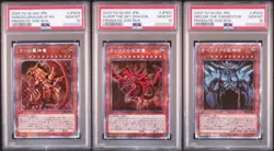 PSA10 Yu-Gi-Oh! Card OBELISK SLIFER RA Prismatic God Set PGB1-JPS01-03 Japanese - Image 1