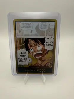 DON!! Card (Luffy) (Gold) Adventure on Kami's Island Foil - Image 1