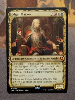 1x Edgar Markov (Showcase) - Innistrad Remastered Mythic MTG LP - Image 1
