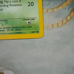 Spinarak 64/75 Pokemon Neo Discovery Played Single Card TCG WOTC - Image 3