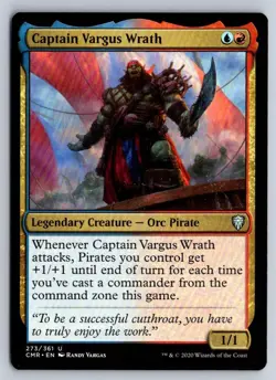 Captain Vargus Wrath 273 Uncommon Commander Legends Magic: The Gathering NM - Image 1