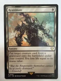 MTG Reanimate Tales of Middle-earth Commander 0206 Regular Rare - NM - Image 1
