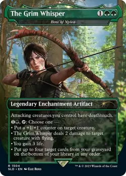 MTG The Grim Whisper - Bow of Nylea (1504) - Foil, NM-Mint, English Secret Lair - Image 1