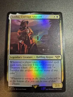 1x M/NM FOIL Lotho Corrupt Shirriff Lord of the Rings MTG - Image 1