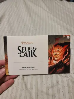 MTG Magic Secret Lair Back in My Day Traditional Foil Edition Sealed New - Image 1