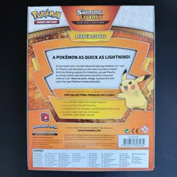 Pokemon Pikachu TCG Shining Legends Pin Collection Box Sealed - Image 2