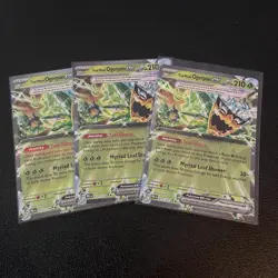 Pokemon Prismatic Evolutions Teal Mask Ogerpon ex 012/131 Double Rare Lot Of 3 - Image 1