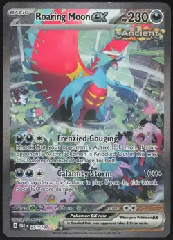 ROARING MOON EX 251/182 SPECIAL ILLUSTRATION RARE PARADOX RIFT POKEMON NM - Image 1