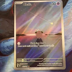 Cleffa 202/197 SV03 Obsidian Flames Illustration Rare Full Art Holo Eng 2023 - Image 1