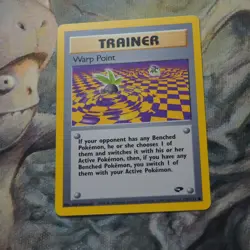 Warp Point 126/132 Pokemon Gym Challenge Played Single Card TCG - Image 1
