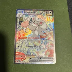 Pokemon TCG Chaos Rising Cinccino ex #119/086 Special Illustration Rare SIR - Image 1