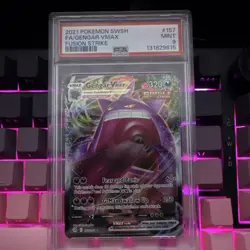 Pokemon Gengar VMAX 157/264 Fusion Strike Ultra Rare Holo Full Art PSA 9 2021 - Image 1