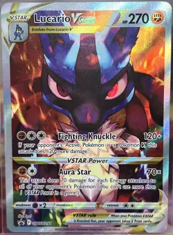 Pokemon TCG Crown Zenith - Lucario VSTAR #BlackStarPromo #SWSH291 - NM/MINT - Image 3